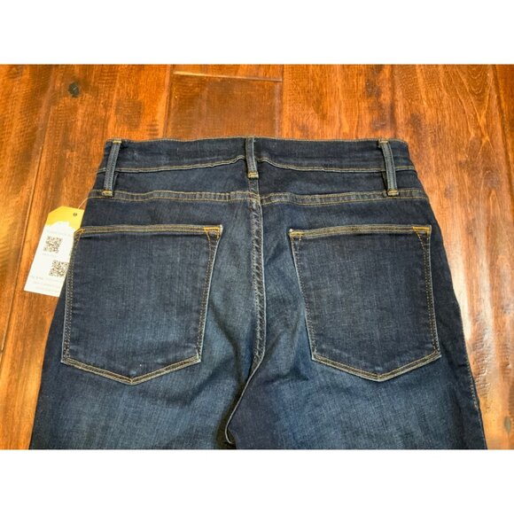 Frame Dark Wash Le High Skinny Blue Denim Jeans, Size 26 - Picture 8 of 8
